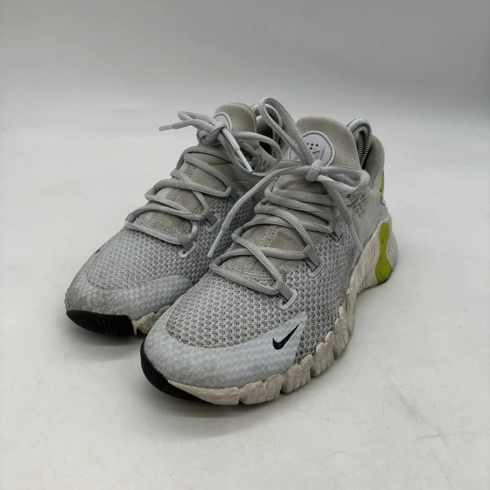Nike Free Metcon 4 Shoes Womens 8 Grey Green Running Athletic Gyn Work Out